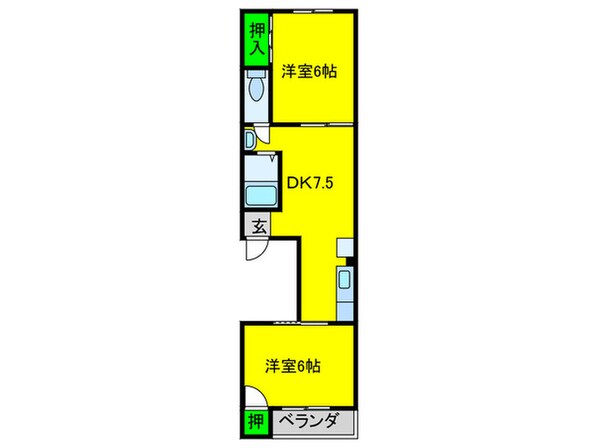 オ－クミマツの物件間取画像